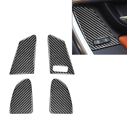 4 PCS Car Carbon Fiber Window Lifting Button Decorative Stickers for Volvo V60 / XC60 2010-2017 / S60 2010-2018, Right Drive, Window Lifting Button, Right Drive A