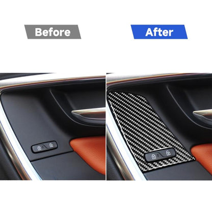4 PCS Car Carbon Fiber Window Lifting Button Decorative Stickers for Volvo V60 / XC60 2010-2017 / S60 2010-2018, Right Drive, Window Lifting Button, Right Drive A