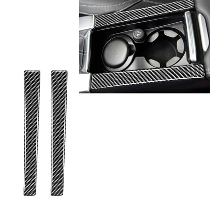 Car Carbon Fiber Armrest Cup Holder Decorative Stickers for Volvo V60 2010-2017 / S60 2010-2018, Left and Right Drive Universal, Armrest Cup Holder