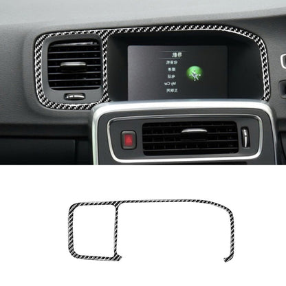 Car Carbon Fiber Navigation Frame Decorative Stickers for Volvo V60 2010-2017 / S60 2010-2018, Right Drive, Navigation Frame, Right Drive