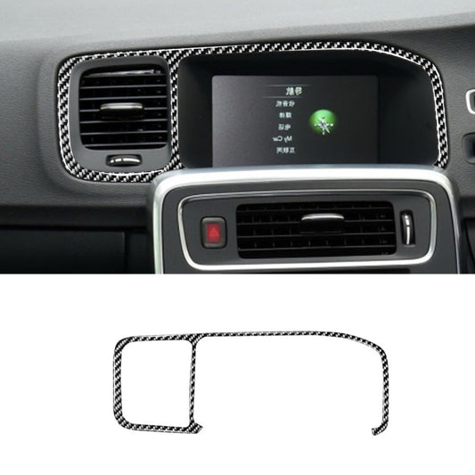 Car Carbon Fiber Navigation Frame Decorative Stickers for Volvo V60 2010-2017 / S60 2010-2018, Right Drive, Navigation Frame, Right Drive