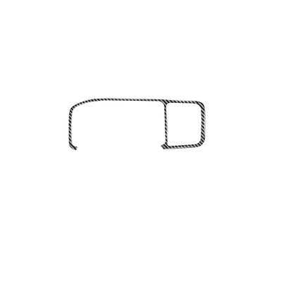 Car Carbon Fiber Navigation Frame Decorative Stickers for Volvo V60 2010-2017 / S60 2010-2018, Left Drive, Navigation Frame, Left Drive