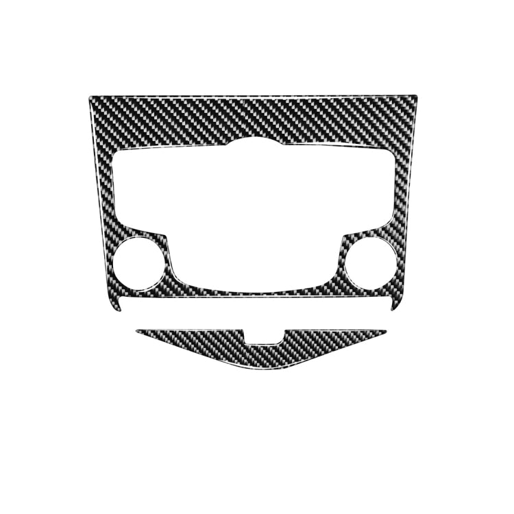 Car Carbon Fiber CD Panel Decorative Sticker for Chevrolet Cruze 2009-2015, Left and Right Drive Universal, CD Panel