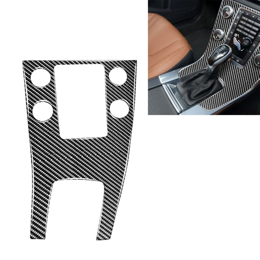 Car Carbon Fiber Central Control Panel Decorative Stickers for Volvo V60 2010-2017 / S60 2010-2018, Right Drive, Central Control Panel, Right Drive