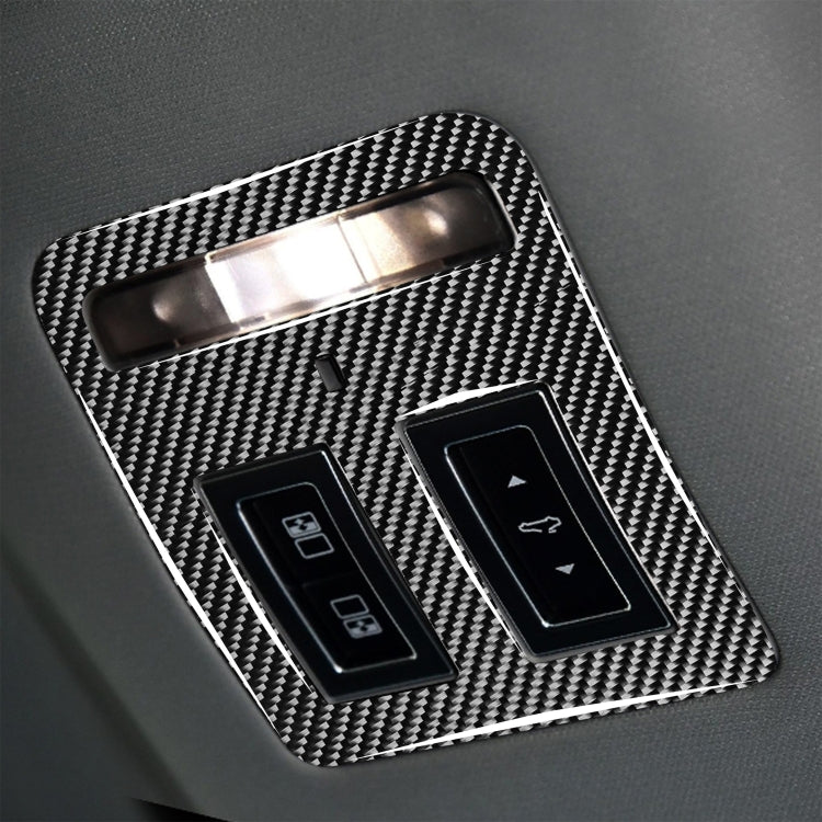 Car Carbon Fiber Reading Lamp Decorative Stickers for Jaguar F-PACE X761 XE X760 XF X260 XJ 2016-2020, Left and Right Drive Universal, Reading Lamp