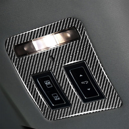 Car Carbon Fiber Reading Lamp Decorative Stickers for Jaguar F-PACE X761 XE X760 XF X260 XJ 2016-2020, Left and Right Drive Universal, Reading Lamp
