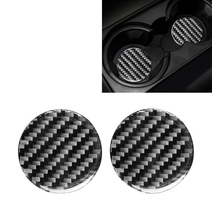 Car Carbon Fiber Water Cup Holder Mat for Land Rover Discovery 4 2010-2016, Left and Right Drive Universal, Water Cup Holder Mat