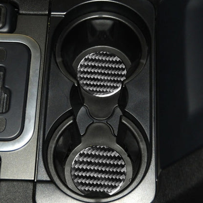 Car Carbon Fiber Water Cup Holder Mat for Land Rover Discovery 4 2010-2016, Left and Right Drive Universal, Water Cup Holder Mat