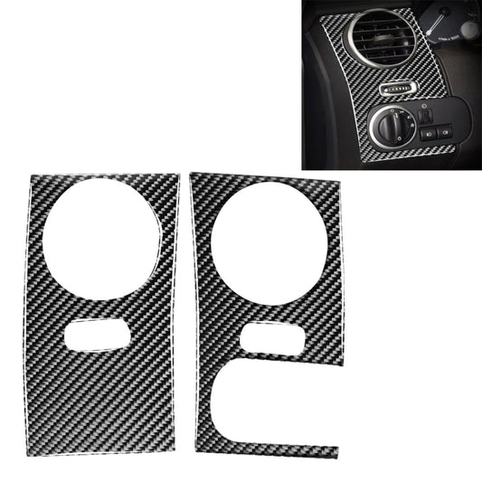 Car Carbon Fiber Central Control Side Air Outlet Decorative Sticker for Land Rover Discovery 4 2010-2016, Left Drive, Central Control Side Air Outlet