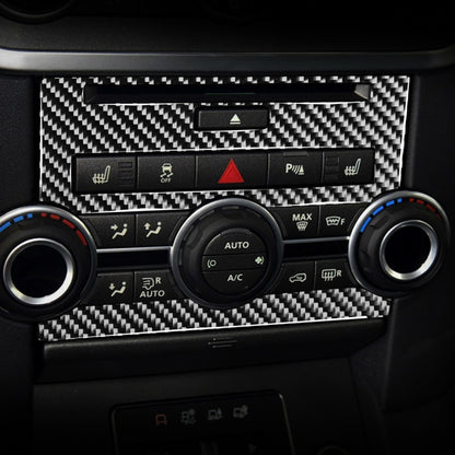 Car Carbon Fiber Central Control CD Panel Decorative Sticker for Land Rover Discovery 4 2010-2016, Left and Right Drive Universal, Central Control CD Panel