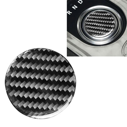 Car Carbon Fiber Gearshift Knob Decorative Sticker for Land Rover Discovery 4 2010-2016, Left and Right Drive Universal, Gearshift Knob