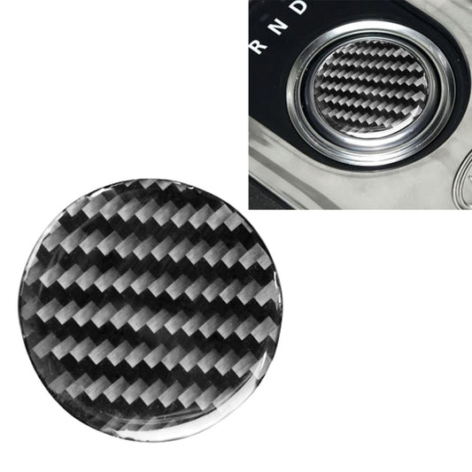 Car Carbon Fiber Gearshift Knob Decorative Sticker for Land Rover Discovery 4 2010-2016, Left and Right Drive Universal, Gearshift Knob