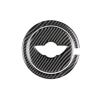 2 PCS Car Steering Wheel R Chassis Carbon Fiber Decorative Sticker for BMW MINI R55 / R56 / Countryman R60 / Paceman R61, For BMW MINI R60