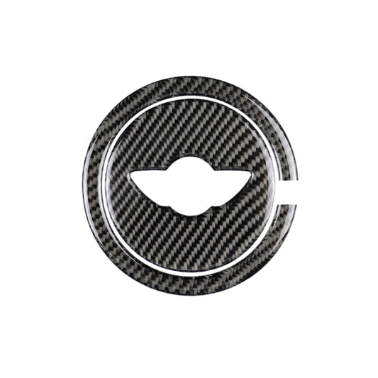 2 PCS Car Steering Wheel R Chassis Carbon Fiber Decorative Sticker for BMW MINI R55 / R56 / Countryman R60 / Paceman R61, For BMW MINI R60