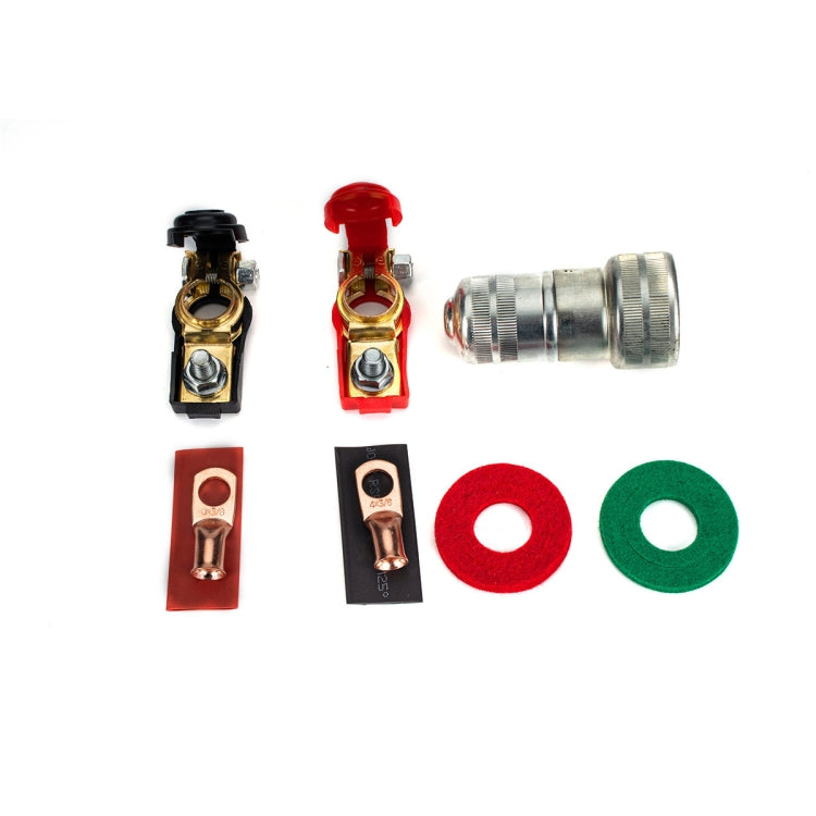 1 Pair Car Battery Cable Terminal Clamps Connectors Battery Clip Wiring with Protective Cleaning, with Protective Cleaning