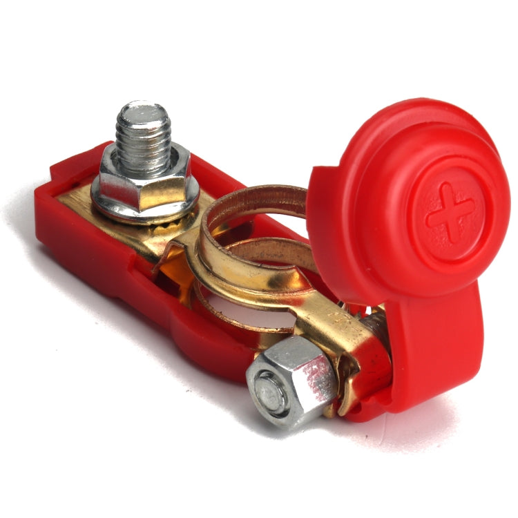 1 Pair Car Battery Cable Terminal Clamps Connectors Battery Clip Wiring with Protective Cleaning, with Protective Cleaning