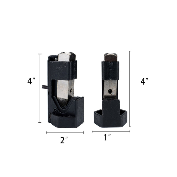 Car Battery Cable Hammer Crimper Hammer Lug Crimper Tool Pliers with T2 Copper 4 x 3/8 Heavy-duty Cold-pressed Wire Terminals, 4 x 3/8