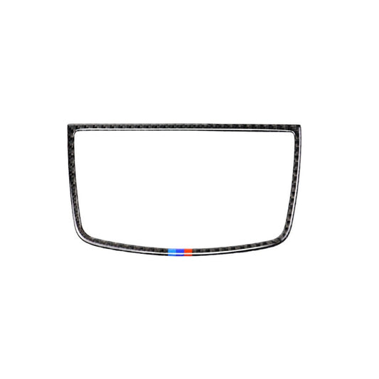Car Carbon Fiber Tricolor Dashboard Horn Frame Decorative Sticker for BMW E70 X5 / E71 X6 2008-2013, Left and Right Drive Universal, Dashboard Horn(Tricolor)