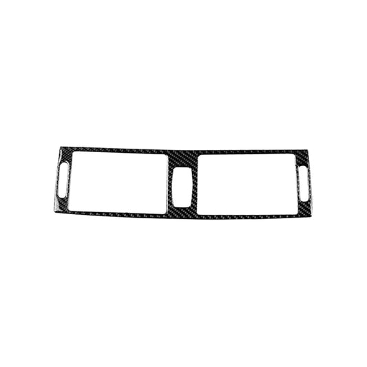 Car Carbon Fiber Solid Color Middle Air Outlet Decorative Sticker for BMW E70 X5 / E71 X6 2008-2013, Left and Right Drive Universal, Middle Air Outlet