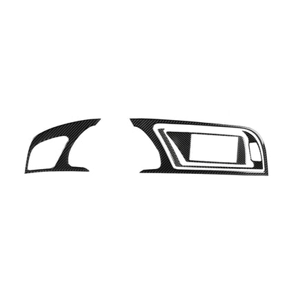 Car Carbon Fiber Dashboard Frame Decorative Sticker for Audi A5, Left Drive, For Audi A5