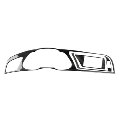 Car Carbon Fiber Dashboard Frame Decorative Sticker for Audi A4 2013-2014, Left Drive, For Audi A4 2013-2014