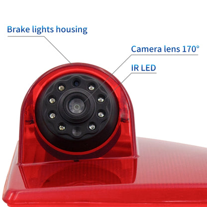 PZ462 Car Waterproof Brake Light View Camera + 7 inch Rearview Monitor for Renault / Nissan / Opel, PZ462 + 7 inch Rearview Monitor