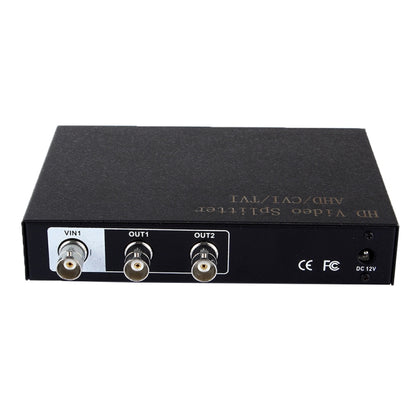 Coaxial AHD / CVI / TVI 1 into 2 Video Signal Splitter, 1 into 2