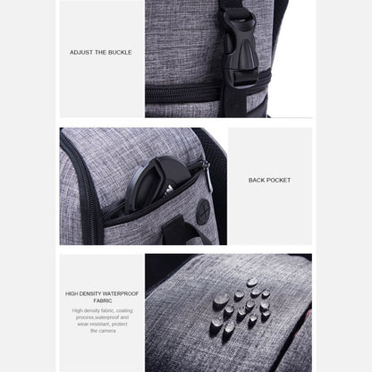 Multi-functional Waterproof Nylon Shoulder Backpack Padded Shockproof Camera Case Bag for Nikon Canon DSLR Cameras