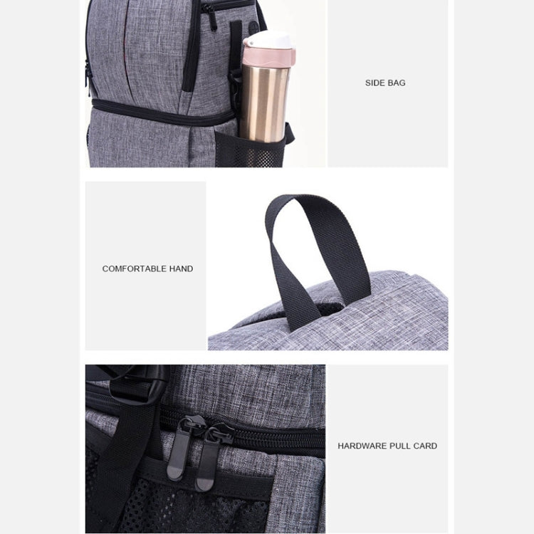 Multi-functional Waterproof Nylon Shoulder Backpack Padded Shockproof Camera Case Bag for Nikon Canon DSLR Cameras