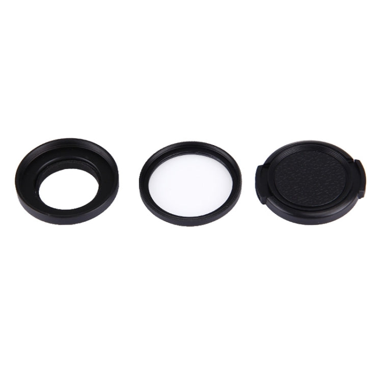 JUNESTAR for Xiaomi Xiaoyi Yi II 4K Sport Action Camera Proffesional 37mm UV Filter + Lens Protective Cap, UV Filter+Lens Cap
