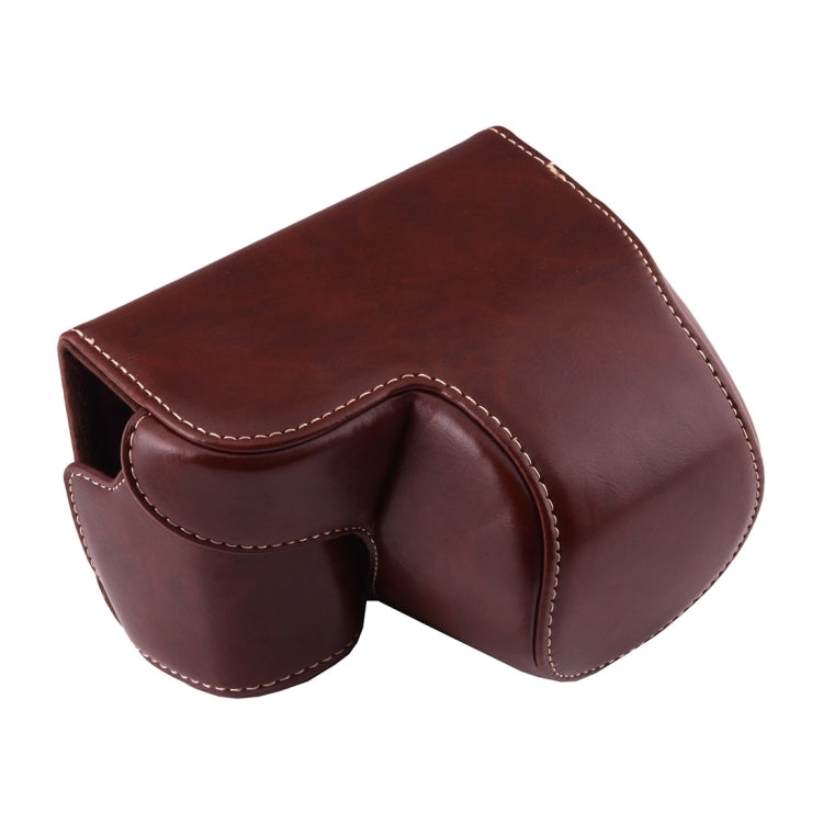 Full Body Camera PU Leather Case Bag with Strap for Sony A6000 / A6300 / Nex 6, For Sony A6000, For A6000