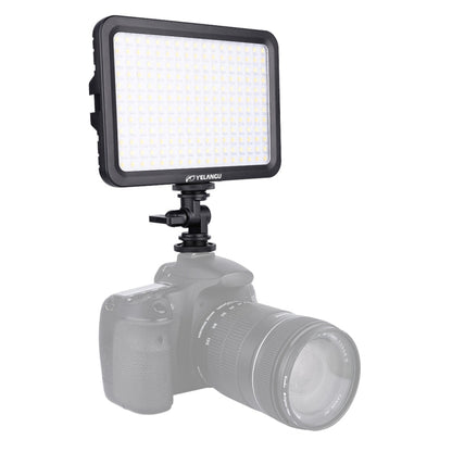YELANGU YLG0504B 204 LEDs 1000LM 3300-5600K No Polar Dimmable Studio Light Video & Photo Light for Canon, Nikon, DSLR Cameras, 204 LEDs