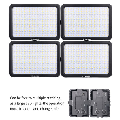 YELANGU YLG0504B 204 LEDs 1000LM 3300-5600K No Polar Dimmable Studio Light Video & Photo Light for Canon, Nikon, DSLR Cameras, 204 LEDs