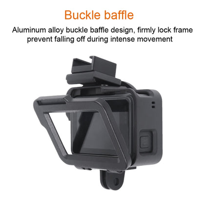 Housing Shell CNC Aluminum Alloy Protective Cage with Insurance Frame & 52mm UV Lens for GoPro HERO7 Black /6 /5, 52mm UV Black