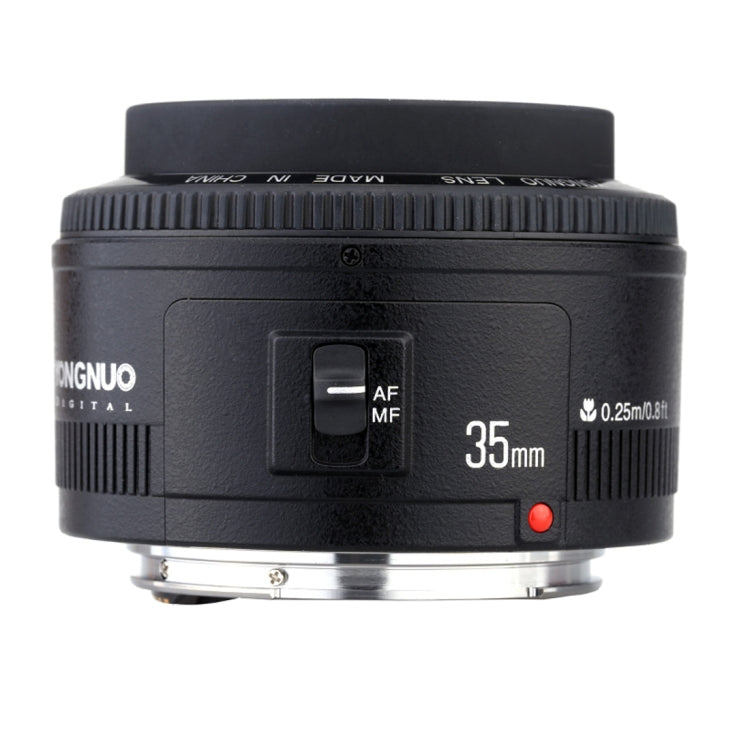 YONGNUO YN35MM F2C 1:2 AF/MF Wide-Angle Fixed/Prime Auto Focus Lens for Canon EOS EF Lens, YN35mm F2C