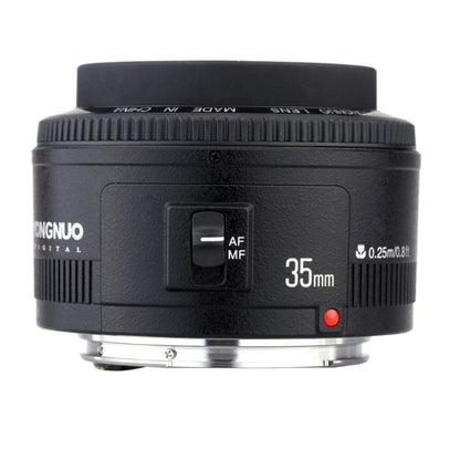 YONGNUO YN35MM F2C 1:2 AF/MF Wide-Angle Fixed/Prime Auto Focus Lens for Canon EOS EF Lens, YN35mm F2C