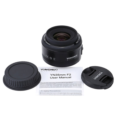 YONGNUO YN35MM F2C 1:2 AF/MF Wide-Angle Fixed/Prime Auto Focus Lens for Canon EOS EF Lens, YN35mm F2C