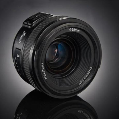 YONGNUO YN35MM F2N 1:2 AF/MF Wide-Angle Fixed/Prime Auto Focus Lens for Nikon DSLR Cameras, YN35mm F2N