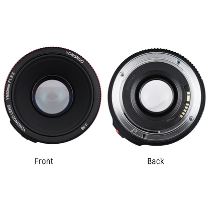 YONGNUO YN50MM F1.8C II F1.8 Auto Focus Lens for Canon EF Mount New Lens, YN50mm F1.8C II