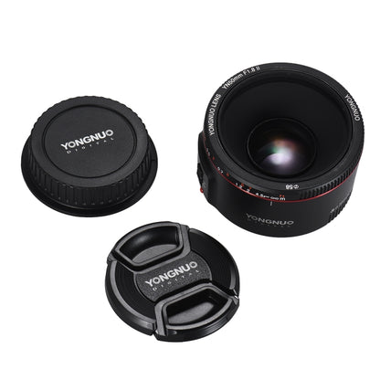 YONGNUO YN50MM F1.8C II F1.8 Auto Focus Lens for Canon EF Mount New Lens, YN50mm F1.8C II