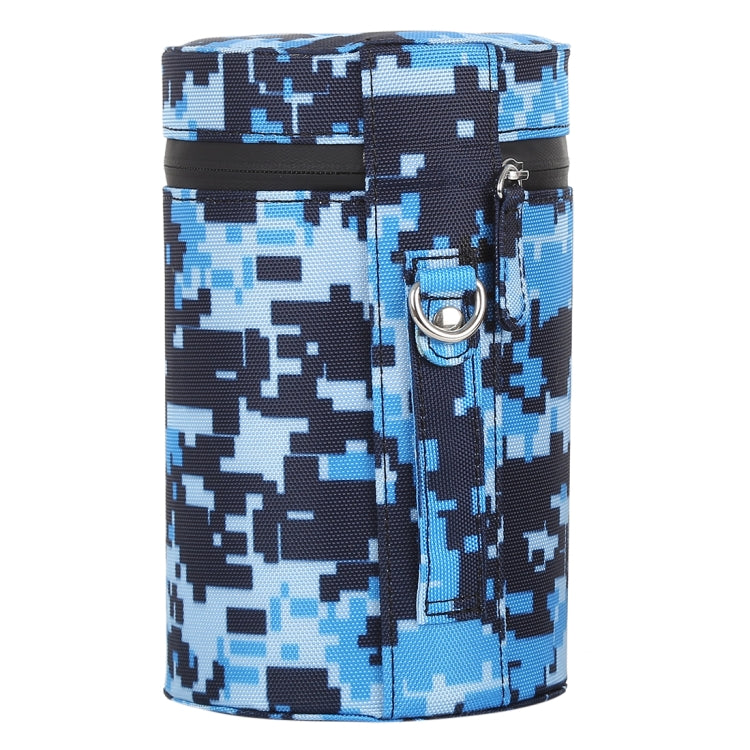 Camouflage Color Large Lens Case Zippered Cloth Pouch Box for DSLR Camera Lens, Size: 16x10x10cm