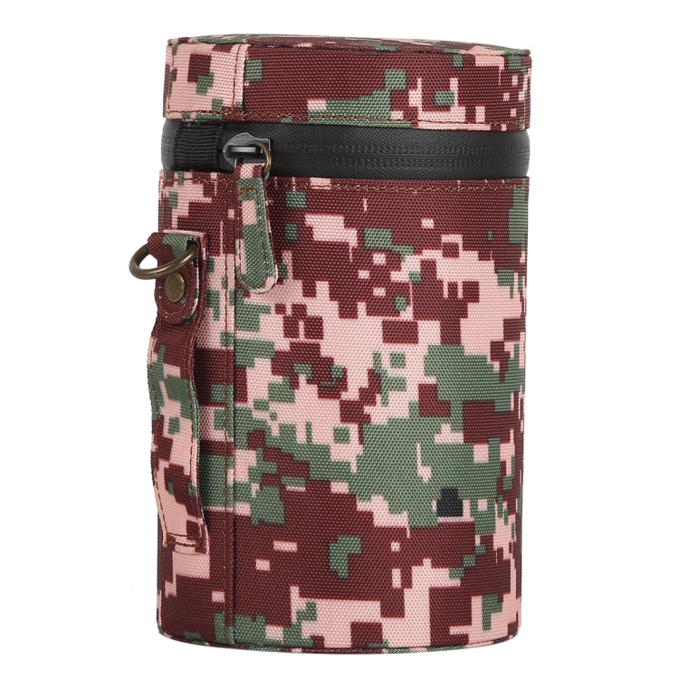 Camouflage Color Large Lens Case Zippered Cloth Pouch Box for DSLR Camera Lens, Size: 16x10x10cm