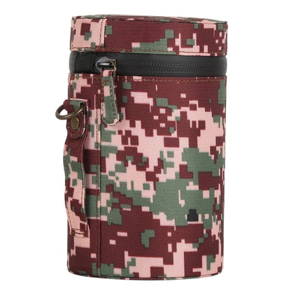 Camouflage Color Large Lens Case Zippered Cloth Pouch Box for DSLR Camera Lens, Size: 16x10x10cm
