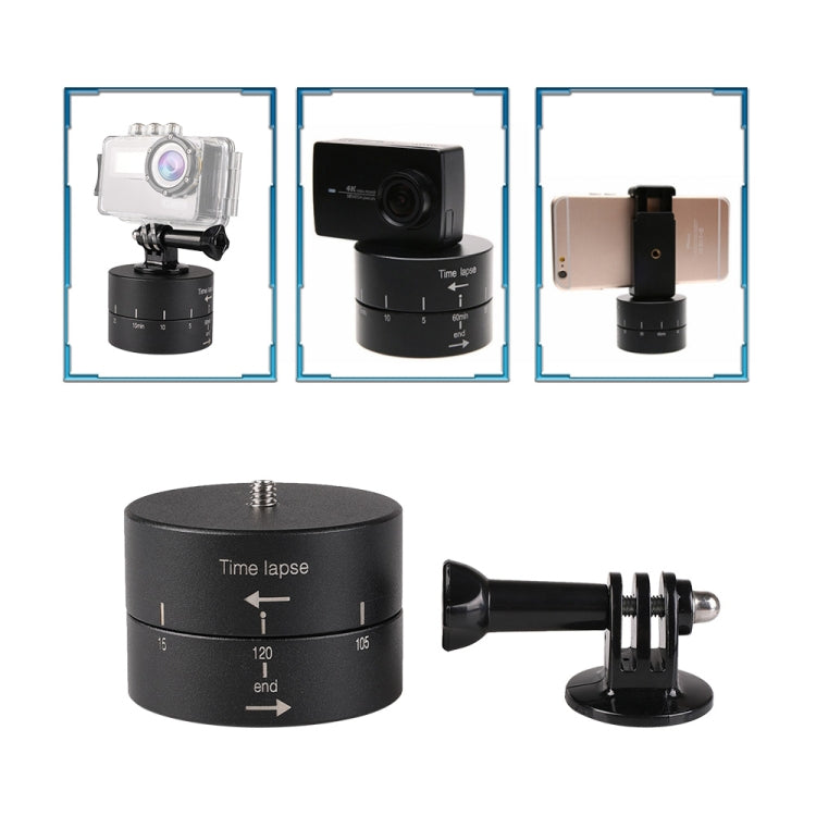 120min Auto Rotation Camera Mount for GoPro, 120 Minutes