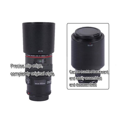 ET-73 Lens Hood Shade for Canon EF100/2.8L IS USM Macro Lens, ET-73