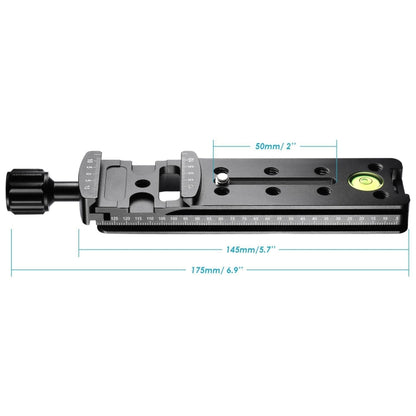 FVR-150 Multi-Purpose 150mm Vertical Nodal Slide Clamp Rail for Fisheyes Lens & Wide-angle Lens, Compatible with Arca Swiss RRS Clamp, FVR-150