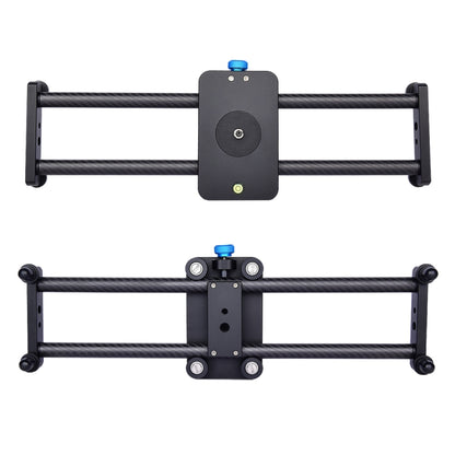YELANGU L40T 40cm Carbon Fiber Slide Rail Track for SLR Cameras / Video Cameras, L40T 40cm