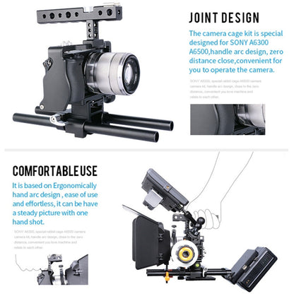 YELANGU C6 Camera Video Cage Stabilizer for Sony A6000 / A6300 / A6500 / A6400, Stabilizer