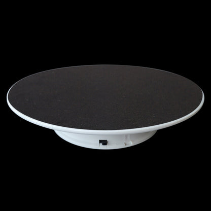 25cm 360 Degree Electric Rotating Turntable Display Stand Video Shooting Props Turntable for Photography, Load 3kg, Powered by Battery, 25cm/Powered by Battery(B), 25cm/Powered by Battery(BW), 25cm/Powered by Battery(W)
