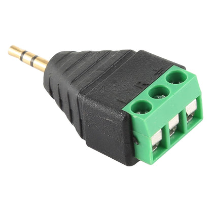 2.5mm Male Plug 3 Pole 3 Pin Terminal Block Stereo Audio Connector, 2.5mm Male (2 Pin)